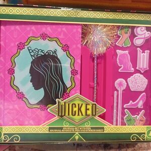 WICKED Pink Journal Set with Pen & Stickers!